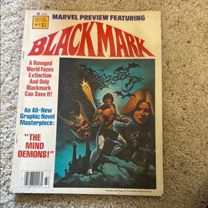 Marvel Blackmark Comic Cover - Multicolor